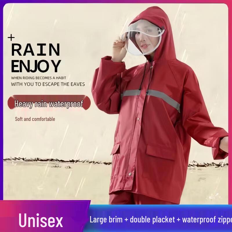 Han You Children s Split Reflective Rain Suit XL (165-170cm)