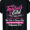 100 Made In Usa 180g As A Taurus Girl I Have Three Sides Astrology Zodiac Si T Shirt