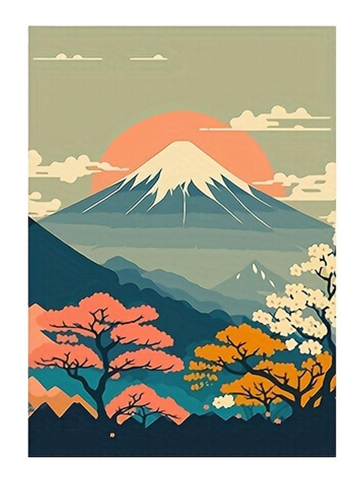 Perfect Japanese Nature Landscape Wall Art Canvas Painting Modern Wall Art Prints And Posters For Living Room Cuadros Decor