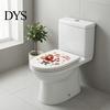 Winter Bathroom Festive Decorations Christmas Toilet Stickers, Funny Santa Claus Waterproof Lid Tank Seat Decals, Ceramic Glaze Safe Decals