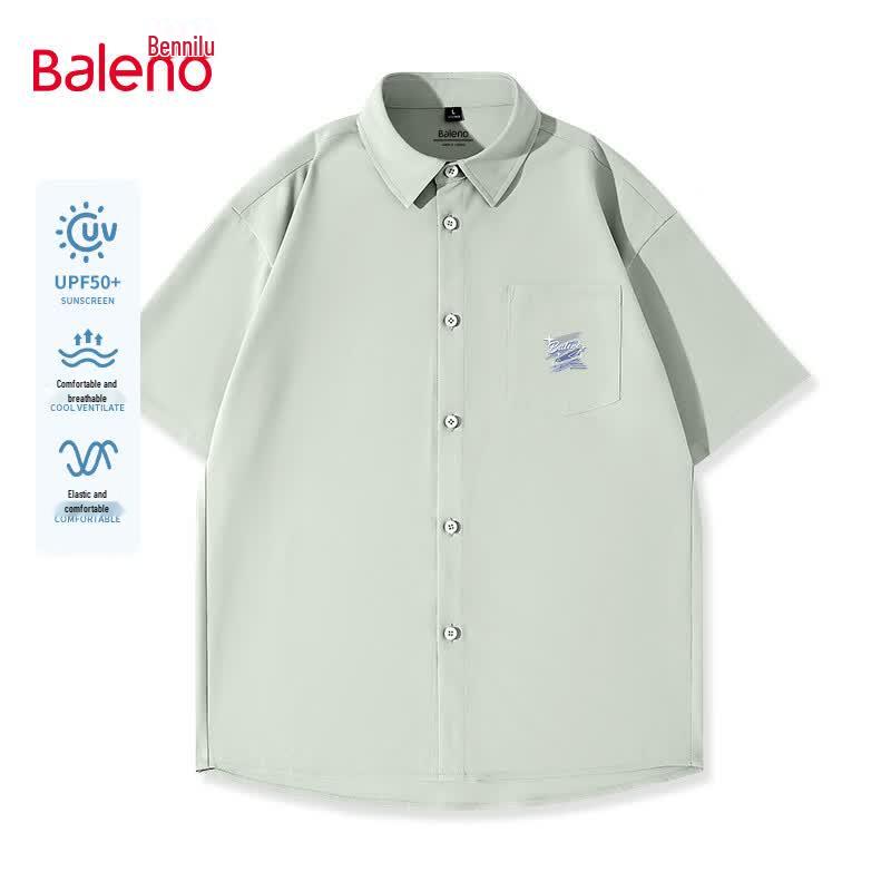 Baleno Men s Summer Print Short-Sleeve Shirt XL