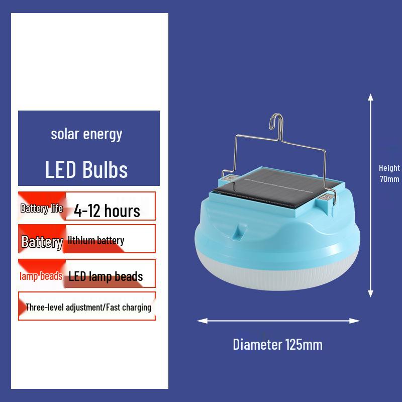 HuiXiang Solar-Powered Portable Camping & Stall Light