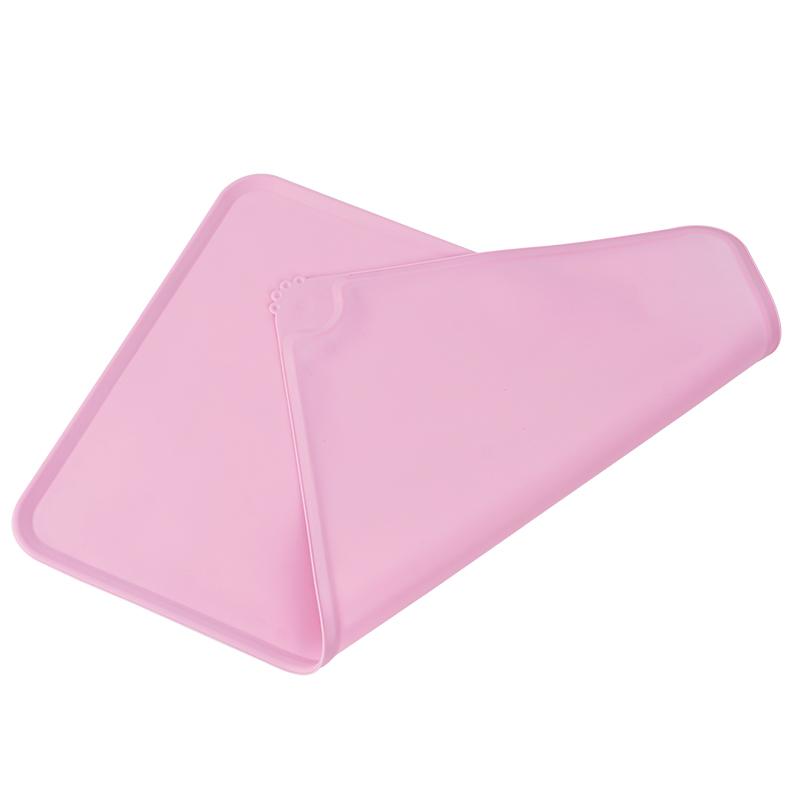 Waterproof Pet Food Pad Pet Mat Dog Cat Solid Color Silicone Non-Stick Pet Bowl Drinking Mat Dog Feeding Placemat Easy Washing