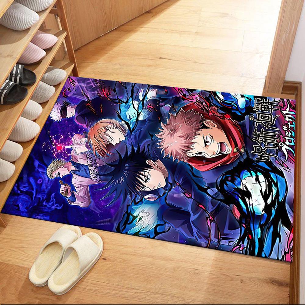 Jujutsu Kaisen: Battle Begins Square rugs are a great choice for living rooms, bedrooms, home décor, and as gifts.