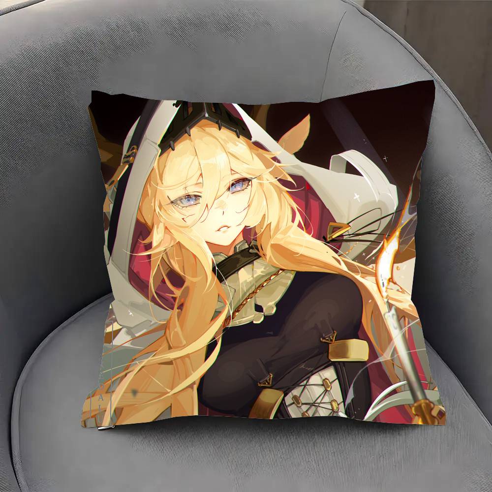 Viviana Anime Aarknights Pillow Case Fashion Square Pillowcase Bedroom Sofa Room Ins Decoration Leisure