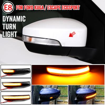 Dynamic Blinker LED Flash Turn Signal Lights For Ford Kuga Escape EcoSport 2013- Focus 3 MK3 SE ST RS Side Mirror Indicator