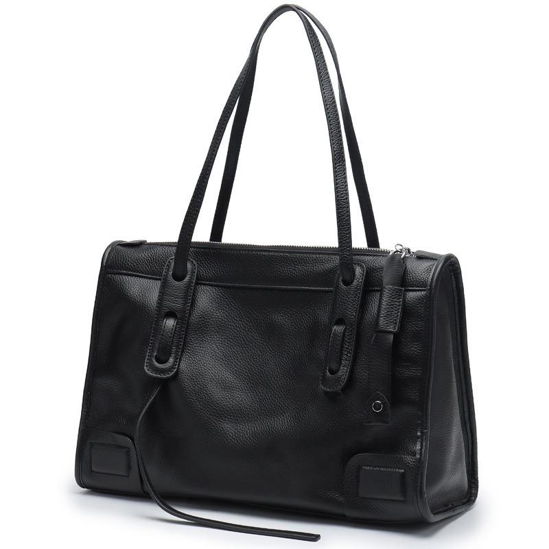 Guangzhou New Design Niche Retro Women's Bag Leather Handbag Commuter Shoulder Portable Tote Bag Daiga