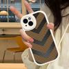 Fiber Texture For IPhone 16 15 14 16E 13 12 11 Pro Max Plus Phone Leather Case
