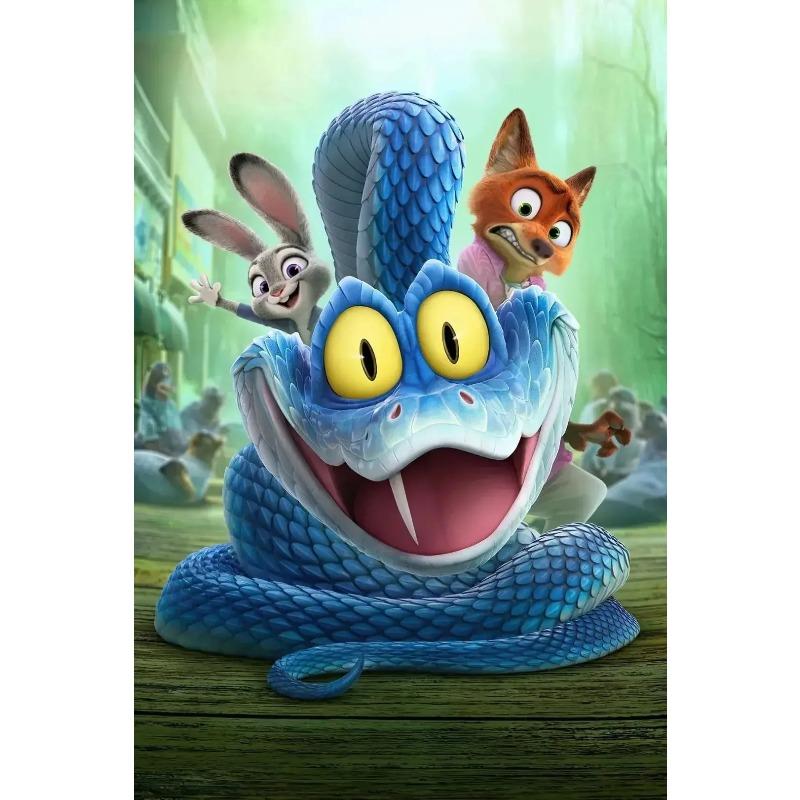 Gary 1-3Pcs Snake Zootopia 2 Articulated Simulation Toy Snake 3D Printed Snake Gary Model Stress Easing.. For Kids Adults Children's Birthday Gift