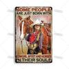 Artisian Ride Horse Metal Poster Cowgirl Cowboy Tin Plate Horse Racing Decorative Sign Wall Decor Garage Bar Pub Club Hotel Cafe