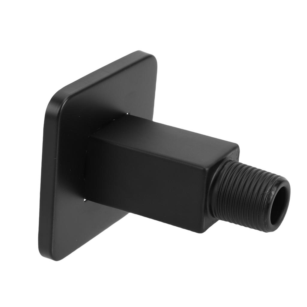 Straight Shower Arm 8.5cm Black Stainless Steel Ceiling Mount Shower Extender for Shower Head