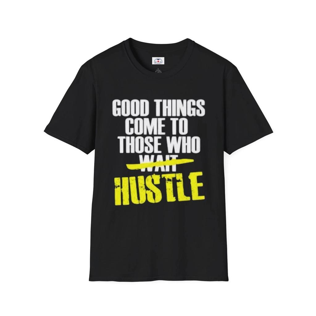Hustle Motivational T- Shirt Inspirational Entrepreneur Graphic Tee