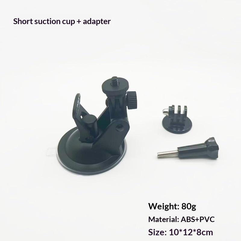 1 Set For 13 12 11 10 360 X3 X4 OSMO Action 5 Pro Camera Suction Cup Mount Car Glass Vehicle Windshield Holder