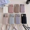 Wallet Card Holder Slot Phone Case for IPhone 16E 16 15 14 Pro 13 12 Mini 11ProMax Ring Crossbody PU Leather Anti-fall Cover
