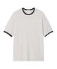 NOISE Waffle Ringer Short Sleeve T-Shirt - Cream