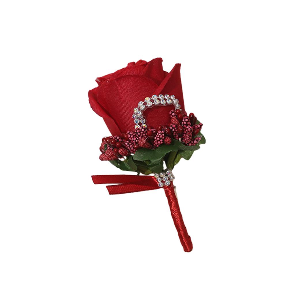 

Wedding Boutonniere Safe And Reusable Groom Accessories Brooches Flowers Artificial Buttonhole