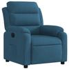 VidaXL Fauteuil Inclinable, Chaise avec Repose-pieds, Siège avec Dossier et Accoudoirs Salon Salle de Séjour, Moderne, Bleu 373510