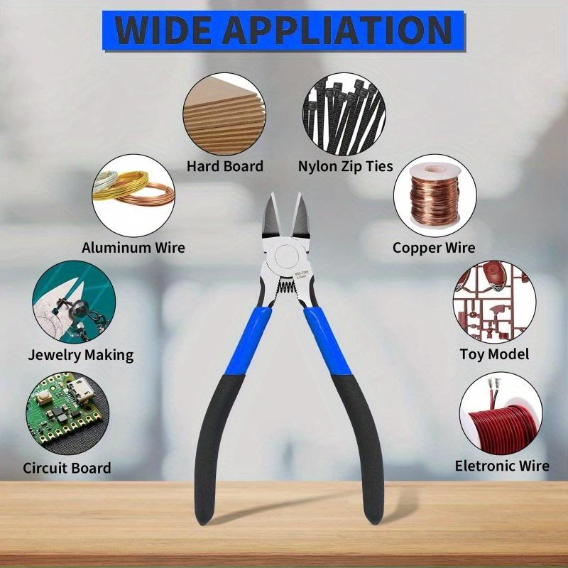 5 inch 6.5 inch Flush Cutter,Cutter for Crafting Electrical Jewelry Making, Precision Wire Cutter, Small Wire Cutter, Ultra Sharp Wire Clippers