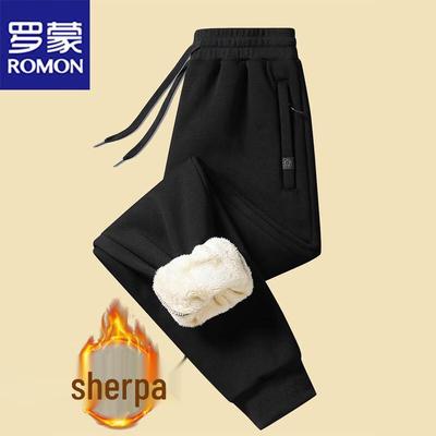 Men's Thermal Lamb Wool Lined Sports Pants