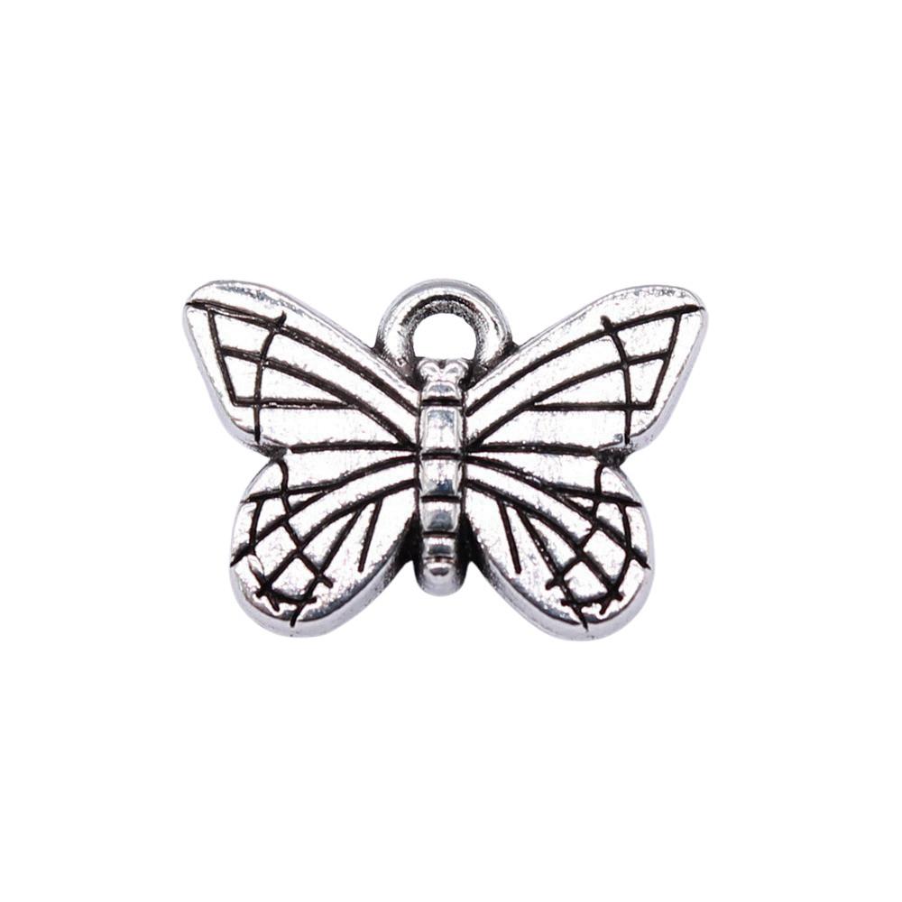 Butterfly Charms Simple Pendants For Minimalist DIY Jewelry Making