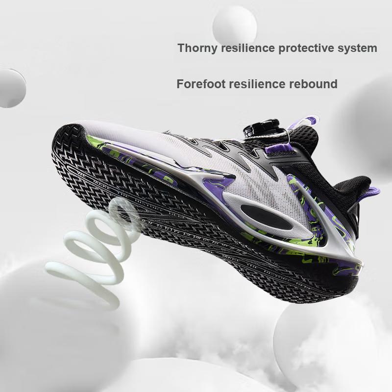 Anta Kids Crazy Spike Outdoor Professional Non-Slip Breathable Low-Top Basketball Shoes Kids sneaker White Black 312431111-4