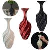 Vintage Style 3D Printed Flower Vases Swirl Pattern Minimalist Floral Decor  Tabletop Display