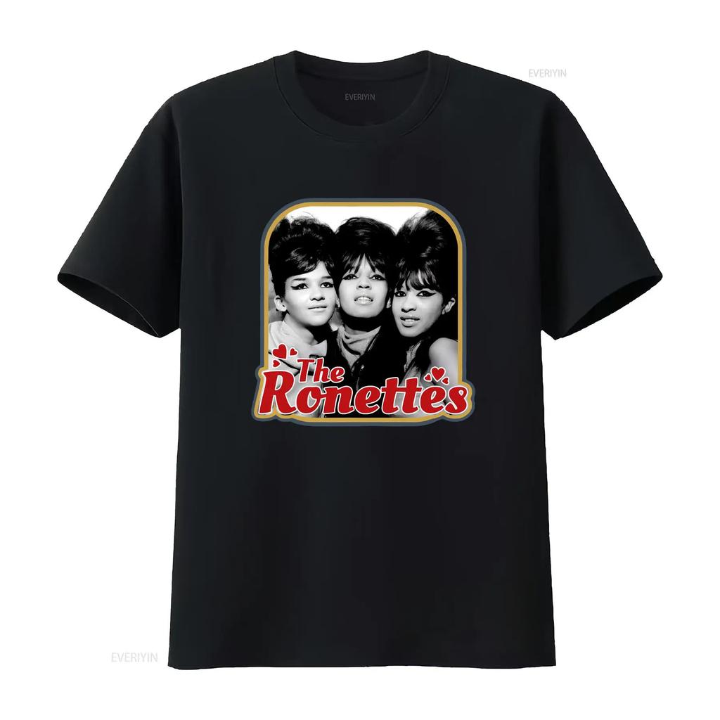 Ronnie Spector The Ronettes T Shirt Black S XL CC Vintage Washed Soft Versatile Stylish Homme Top For Everyday Wear