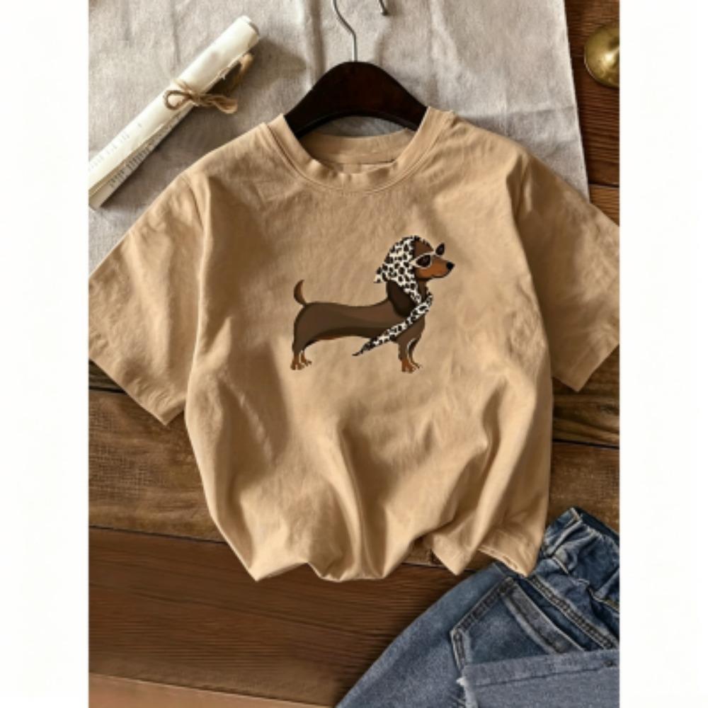 Zomer 11 Kleuren Dier Hond Print Kinder T-shirts Mode Straat Korte Mouw Buiten Casual Tops Jongen en Meisjes T-shirts Top