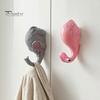Cute Home Decor Hooks Animal Wall Hook, Flamingos/Giraffes/Swans/Elephants Shape Hanger, Self Adhesive Flamingo Coat Resin Decorative Hook for