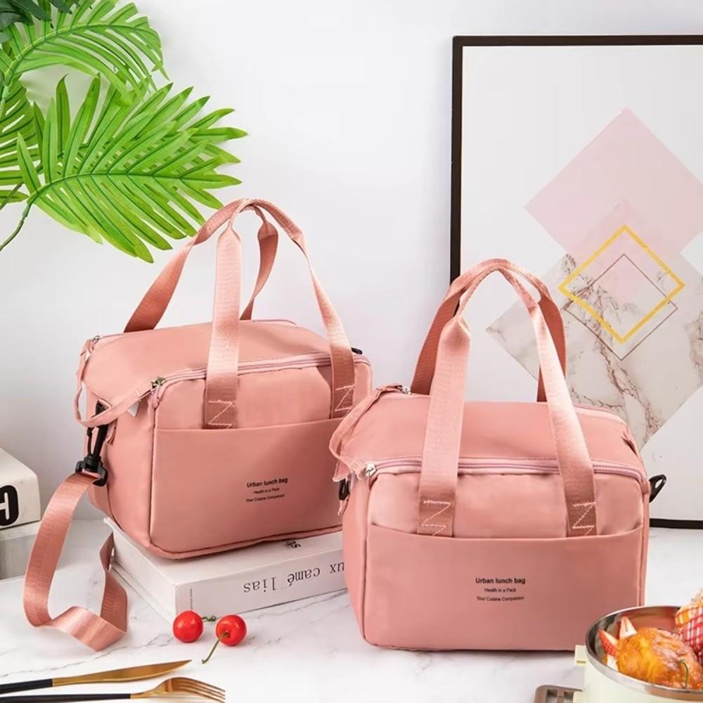 Portable Hand-held Insulated Lunch Box Bag Waterproof Aluminum Foil Office Lunch Bag Storage Bag Tote Bag Outdoor Picnic