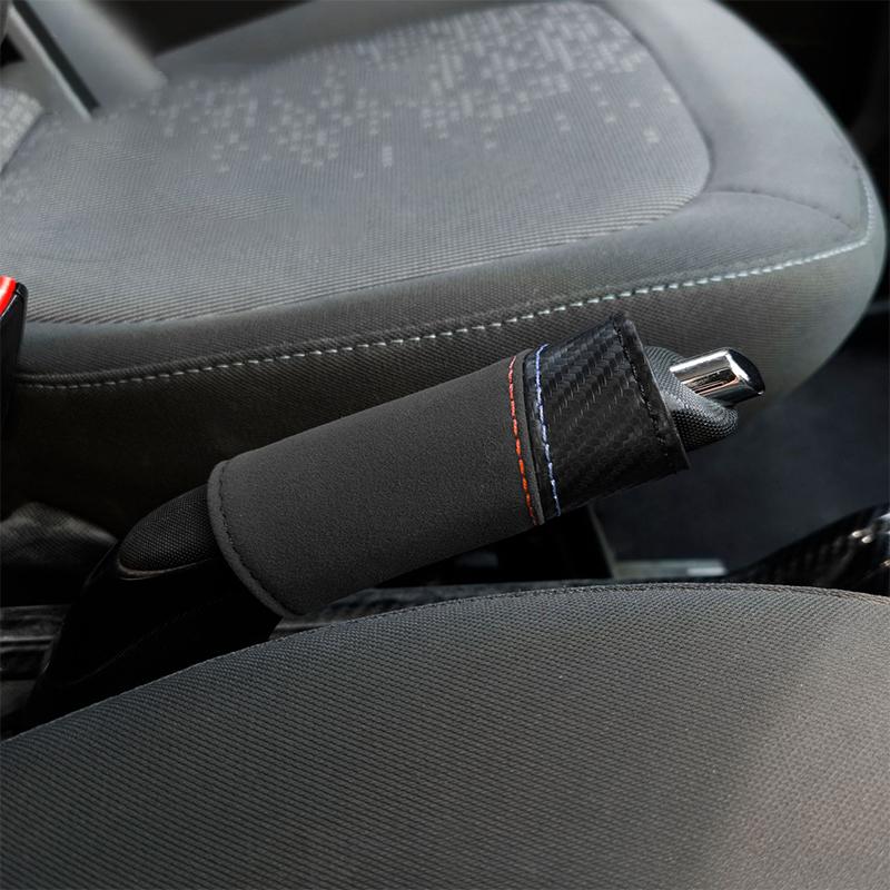 Leather Car Gear Handbrake Cover Protector Interior Accessories For BMW Mini Cooper R50 R53 R55 R56 R60 R61 F54 F55 F56 F60