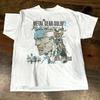 Metal Gear Solid Snake Koszulka Graficzna dla Gracza Estetyka Y2K Streetwear Unisex Luźna Letnia Bawełna Nadruk Retro Ubranie Top