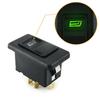 5pins Electric Power Window Switch Button 20A With Green LED Light Universal Autos Car Button Switch Car Accessories DC12V 24V