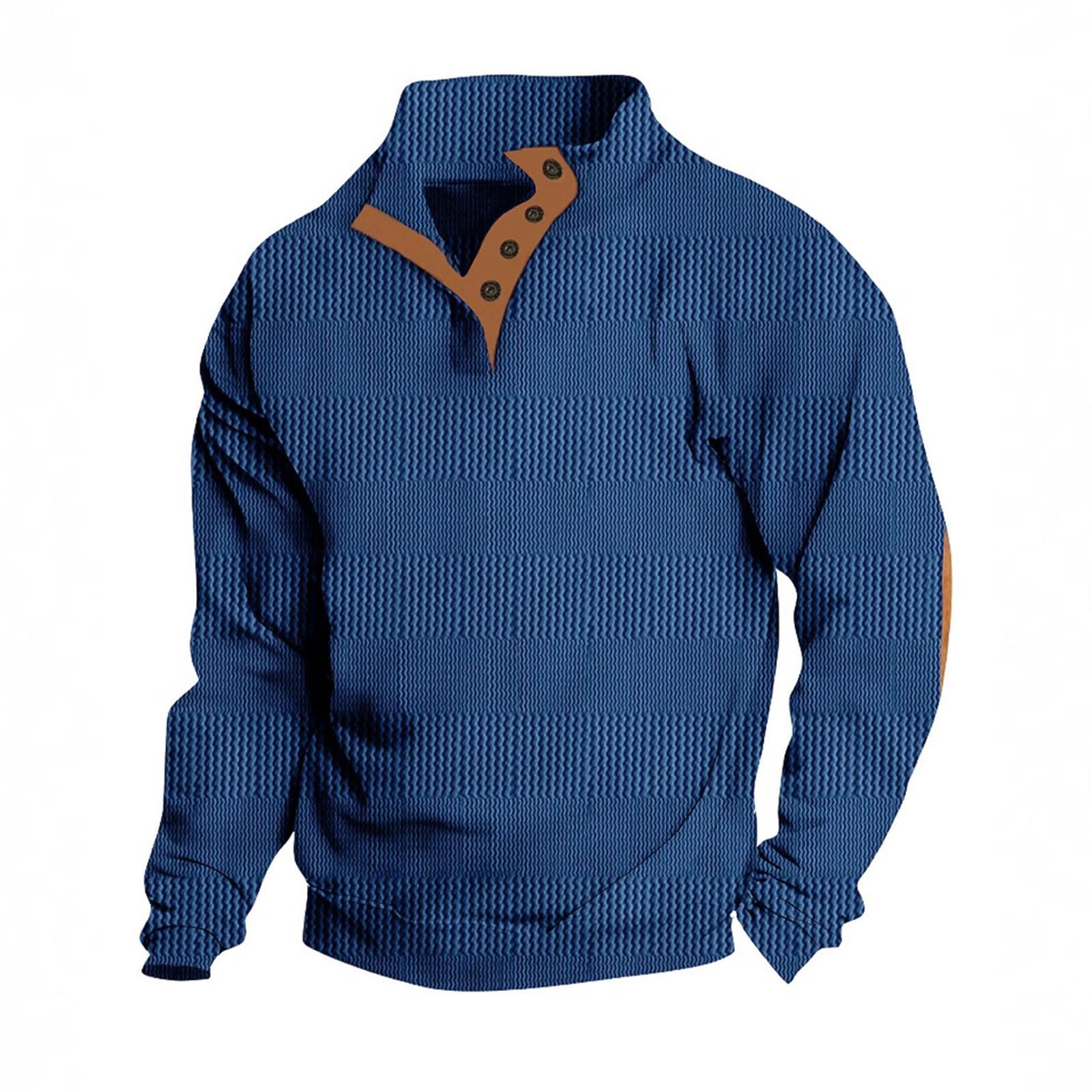 Весенняя и мужская толстовка с воротником-стойкой — это повседневные свитера для активного отдыха, топы XL