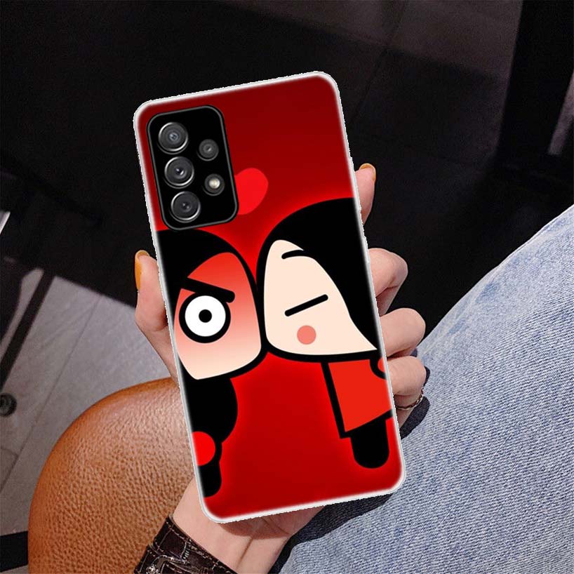 

Cute Cartoon Pucca Garu Cover Phone Case For Samsung Galaxy A56 A55 A54 A53 A16 A15 A14 A13 A36 A35 A34 A33 A26 A25 A24 A23 A05S Samsung A24