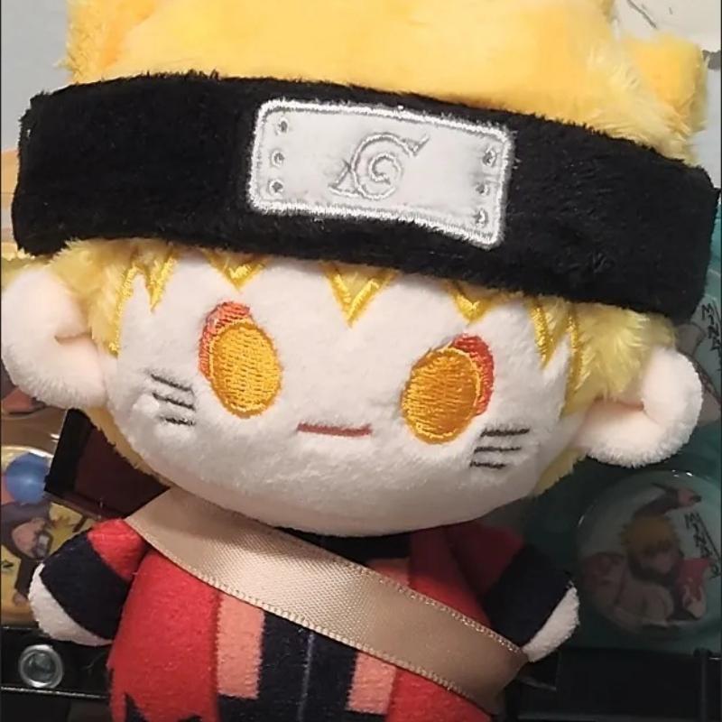 Hot New 2D Kawaii Naruto Cotton Doll Plush Doll Anime Cute Uzumaki Naruto Peripheral Stuffed Animals Plush Mini Doll Toy Gifts