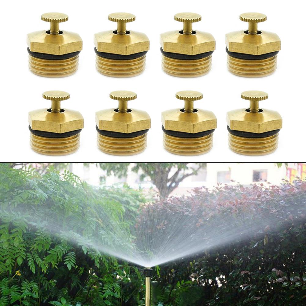 8/20pcs G1/2 Brass Sprinkler Head With 360Degree Adjustable Nozzle Garden Irrigation Atomizing Nozzle For Horticulture