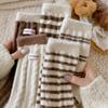 Australian Velvet Coffee Socks Winter Thickened Warm Plush Medium Tube Socks Sweet Girl Sleep Confinement Socks
