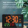 Horloge Murale Numérique Wifi Intelligente Affichage Température Humidité 4 Niveaux de Luminosité Bureau Table Électronique LED Réveil Décoration d'Intérieur