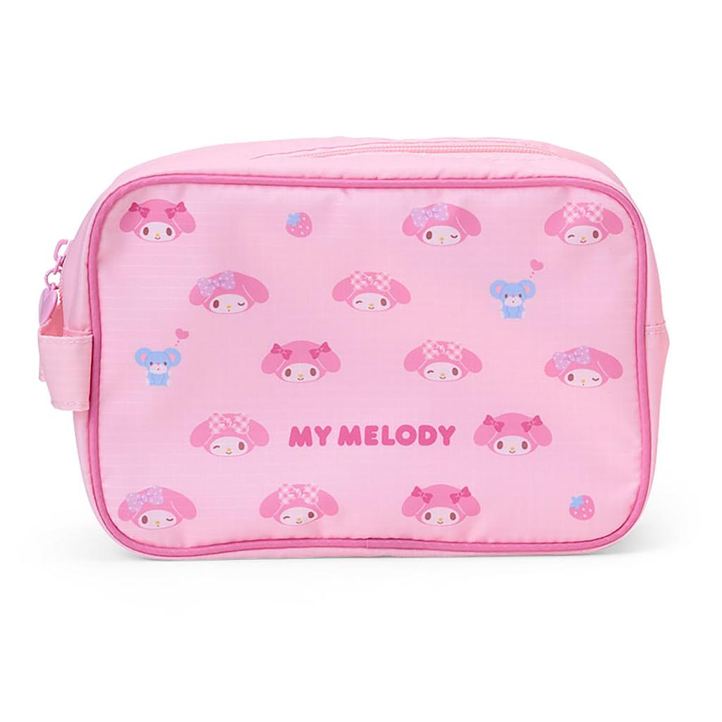 Sanrio (SANRIO) 2-Piece Travel Pouch Set, My Melody Polyester, for Organizing Small Items, Ages 3 and Up, 679488