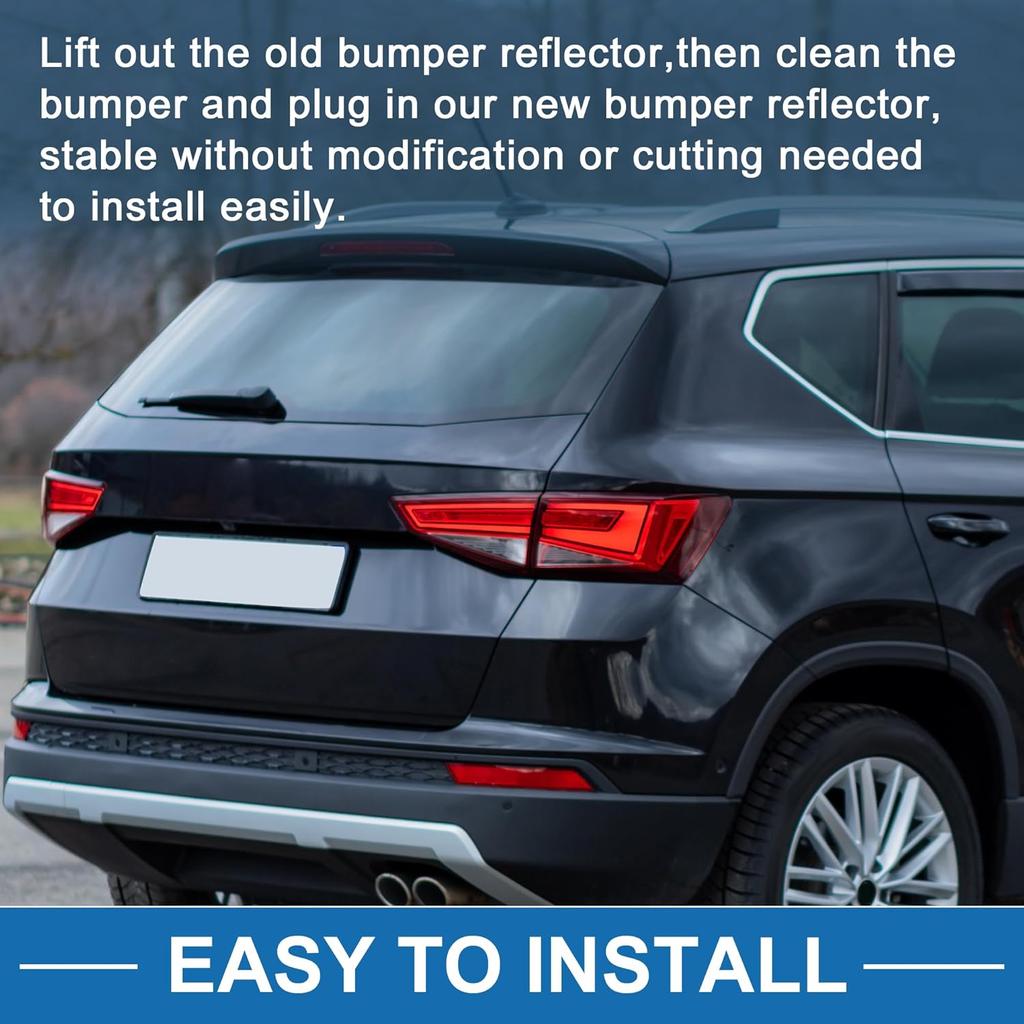 Rear Right Side Bumper Reflector No.8191013022/8191013020/8191013021 Bumper Reflector Side Marker for Toyota RAV4 2006-2012 ABS Red