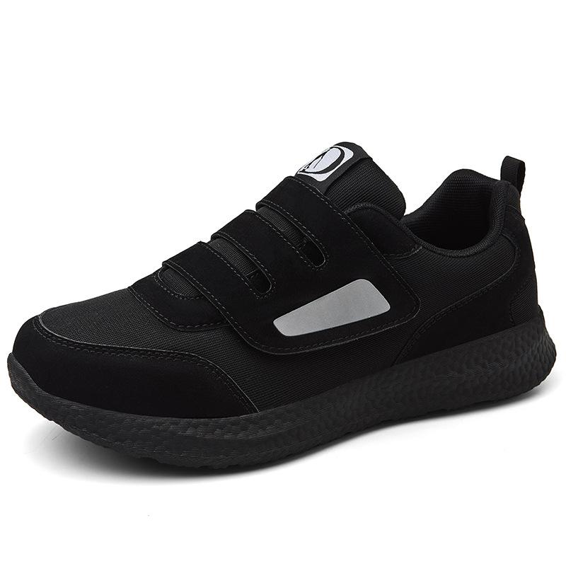 

Swollen feet winter velvet cotton shoes large size mother shoes fattened and fattened soft-soled non-slip walking shoes 46 чорний