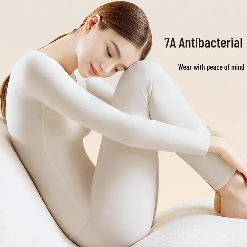 FitonTon Women's Fleece-Lined Thermal Underwear Set