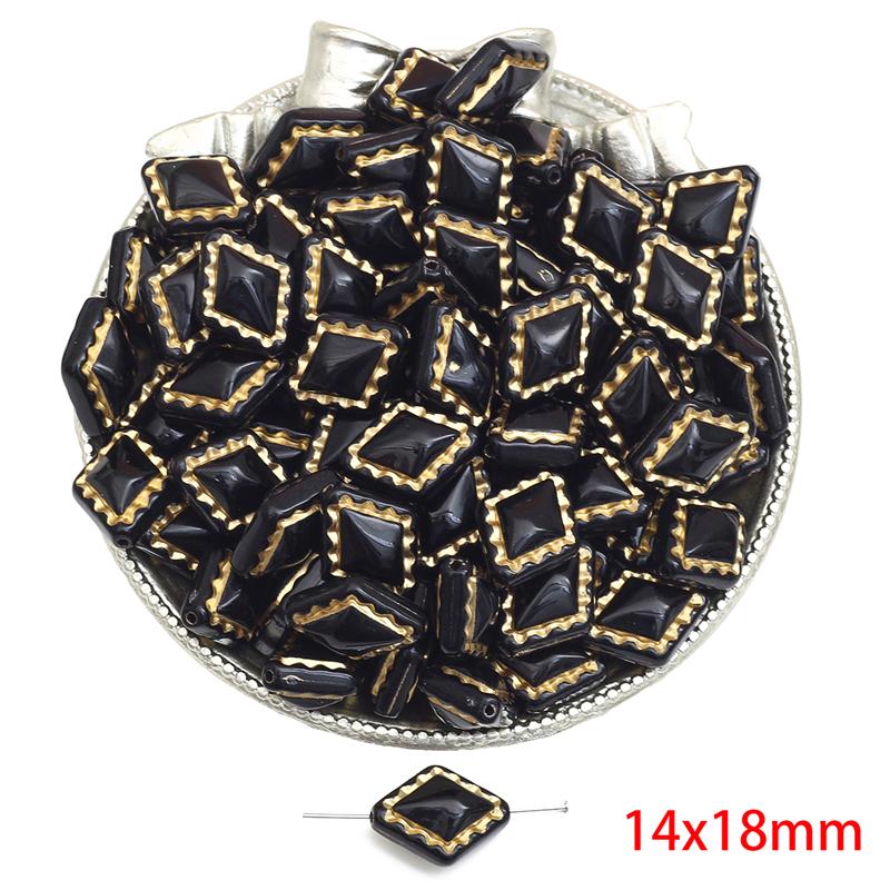 

Акриловые бусины Барокко Ретро Золотые в форме цветка Плоские круглые бусины для изготовления ювелирных изделий DIY браслеты ожерелье 14x18mm 30pcs