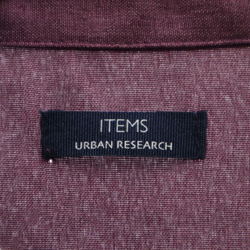 ITEMS URBAN RESEARCH Short sleeve shirt L purple Men's Used