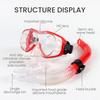 Adult scuba Diving Mask Ank Snorkel Tube Shockproof Anti-fog Swimming Goggles Underwater Snorkel Mask Diving Equipment