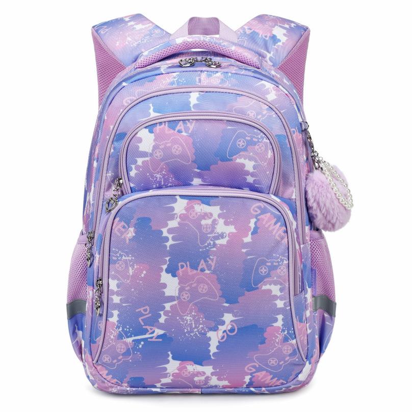 3-Piece School Backpack Set Spine Protection Ergonomic Waterproof Bookbag with Lunch Bag Pencil Case for Grades 3-6
