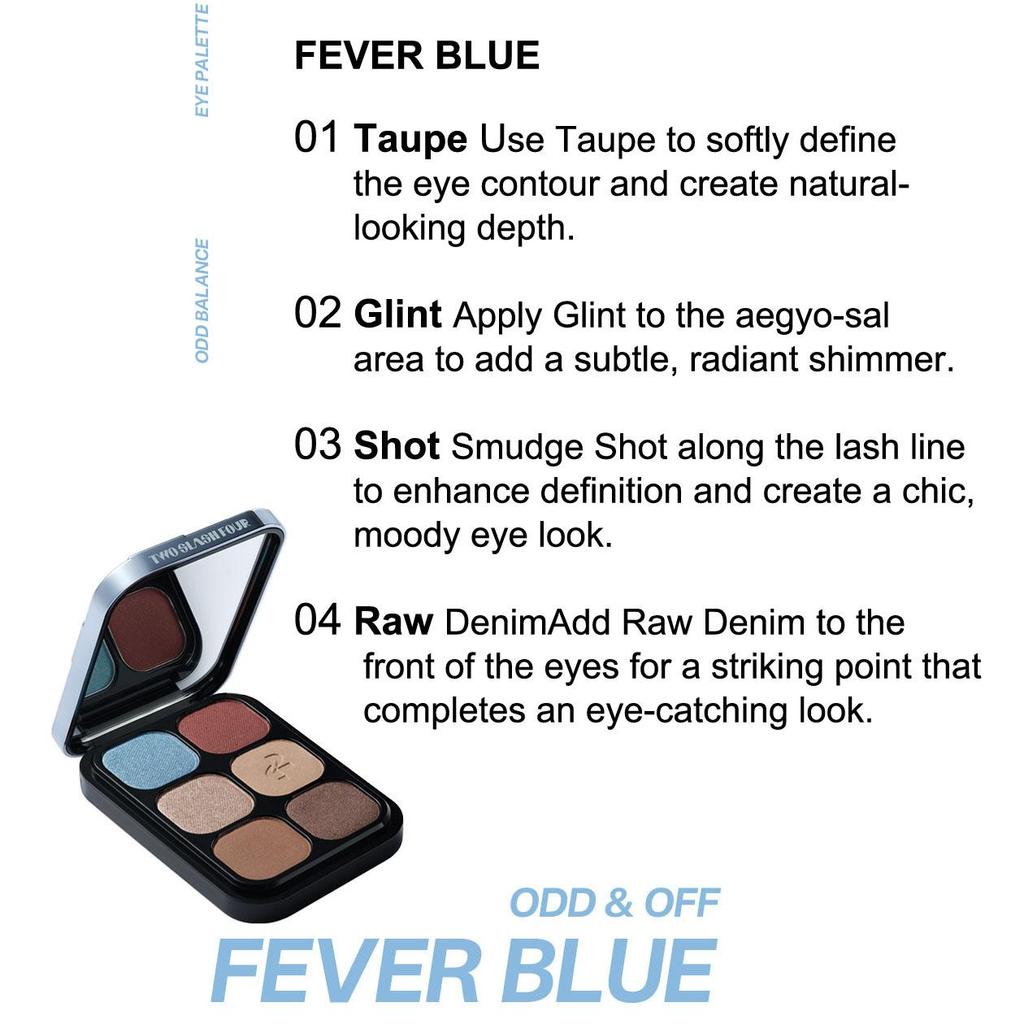 TWO SLASH FOUR Odd Balance Eye Palette – Fever Blue