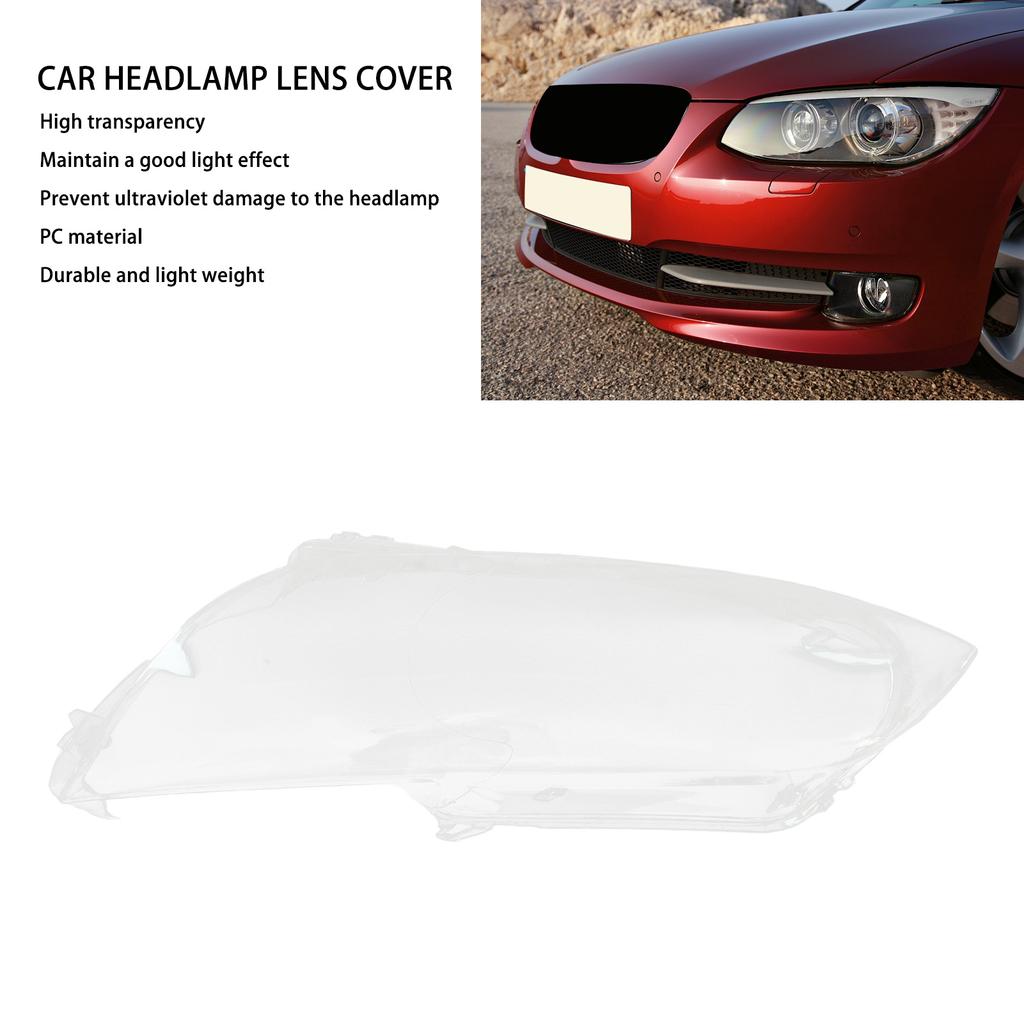 Light Guard Headlight Lens Cover High Transparency Scratch Proof Headlamp Lens Cover Replacement For BMW M3 E92 E93