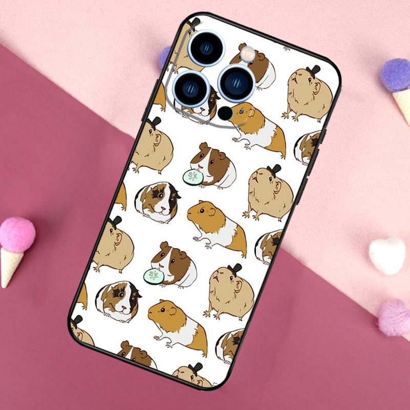 

Pattern Guinea Pig Cute Case For iPhone 16 15 Pro Max 11 12 13 Mini 14 15 Pro Max 16 Plus XR 16e Phone Back Cover iPhone 13 Pro